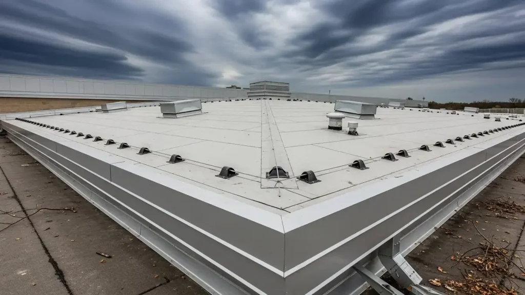 Best Commercial Roofing for High-Wind Areas: A Complete Guide 1 commercial flat roof 1